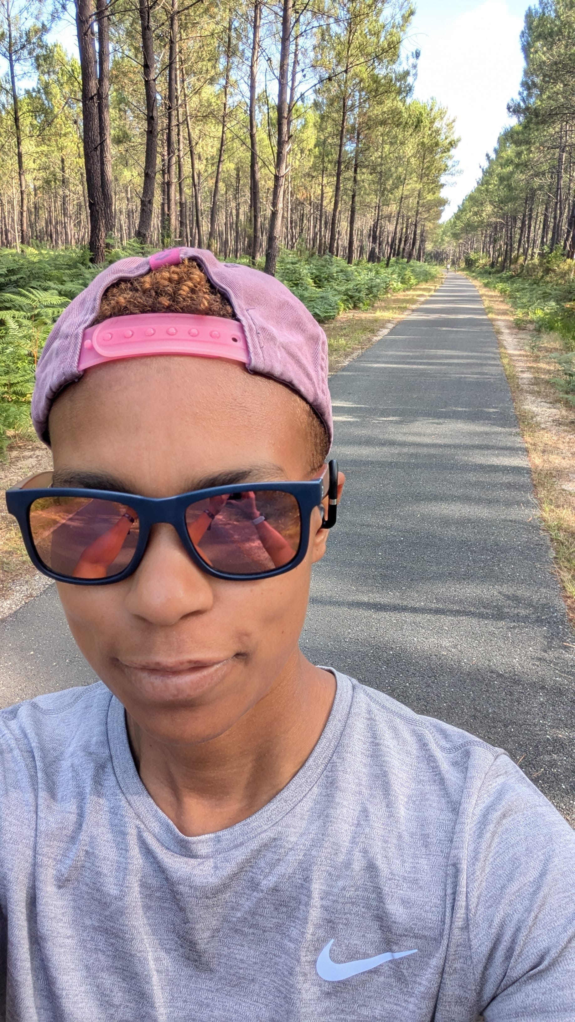 Jogging dans la forêt landaise, un bonheur !